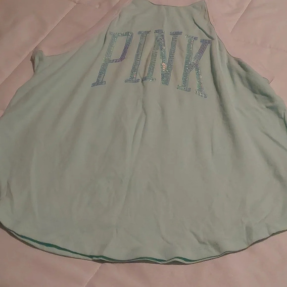 Victoria's Secret PINK Sequin Spell out muscle tank Medium - Picture 4 of 4